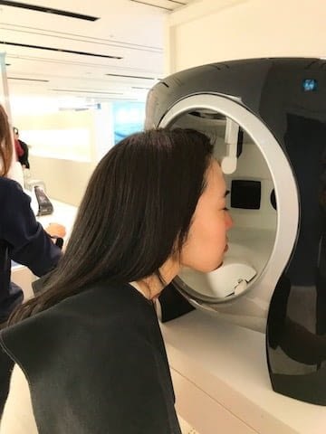 生徒さま お肌チェック