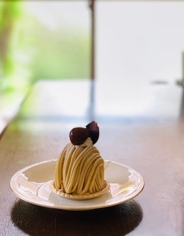 モンブラン、ケーキ、秋の味覚、栗